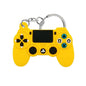 Yellow PlayStation 4 controller keychain from 10 Pieces Video Game Controller Keychains set