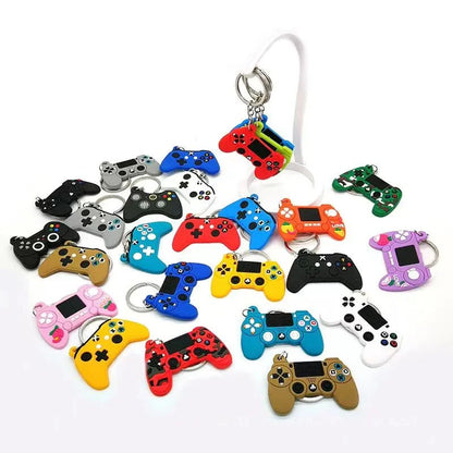 Colorful mini replica game controller keychains in various designs, perfect Gapo Goods