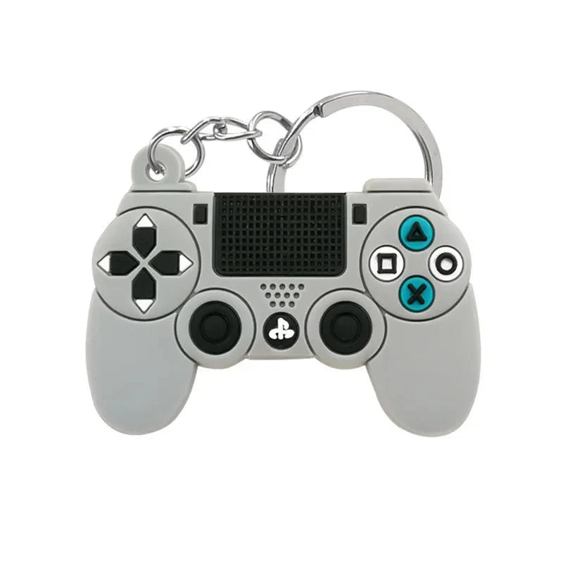 Gray PlayStation 4 controller keychain replica from Gapo Goods game controller keychains