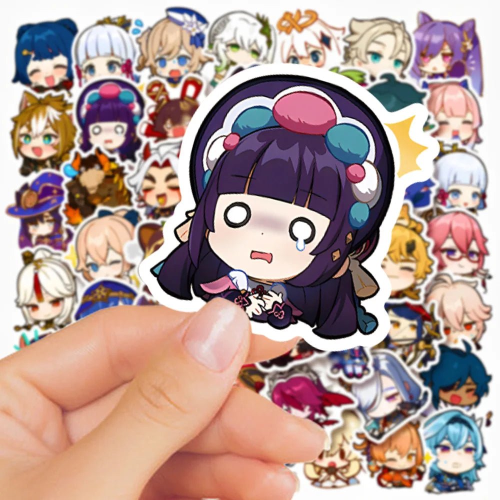 10/50pcs Cute Genshin Impact Stickers Anime - Gapo Goods - 