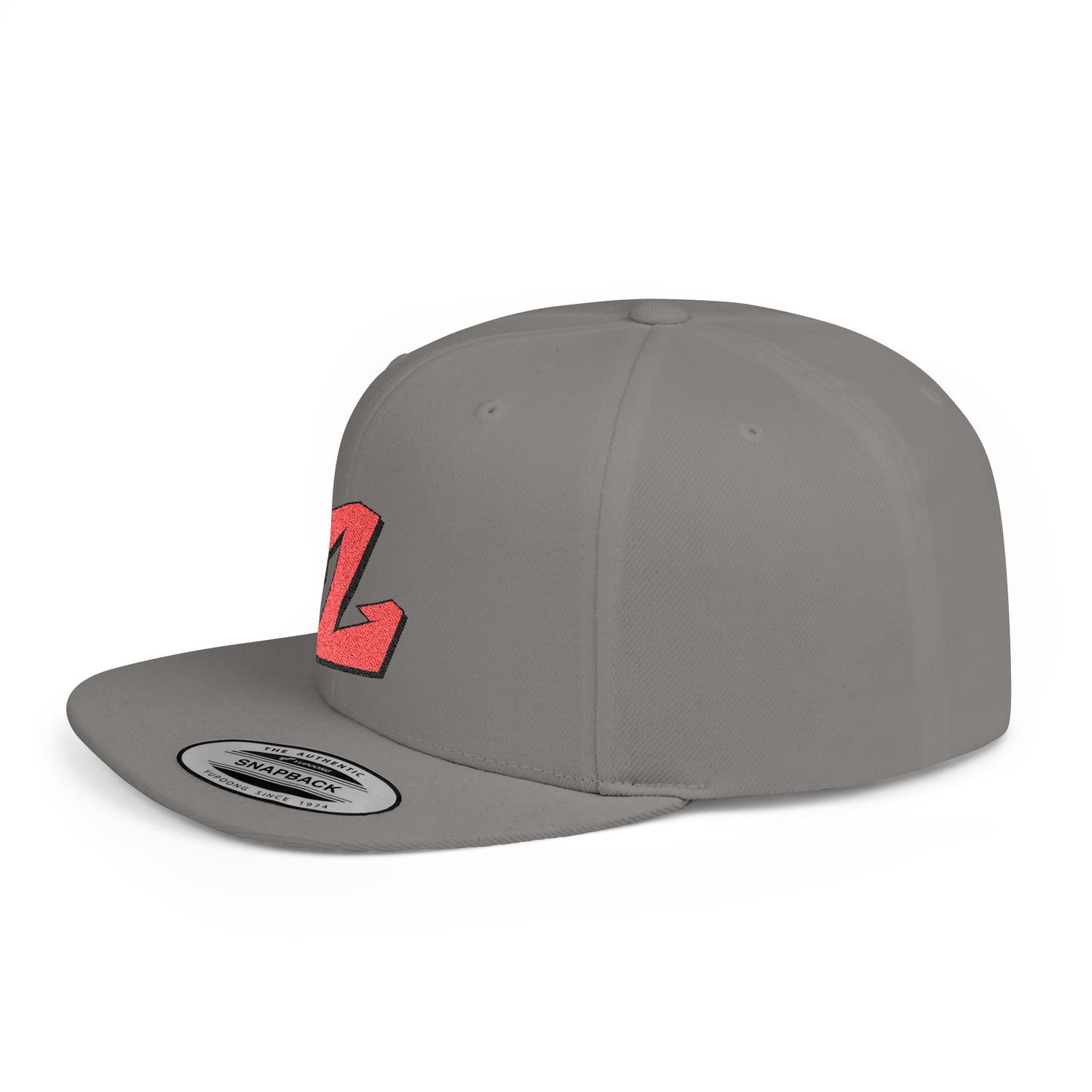 Custom Z-Embroidered Flat Bill Snapback Hat | Trendy Streetwear Accessory