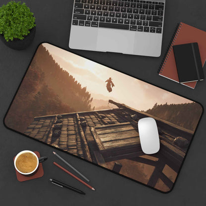 Gaming Desk Mat – Durable Non Slip Desk Pad With Hemmed Edges | Colorful Office Decor Home Decor