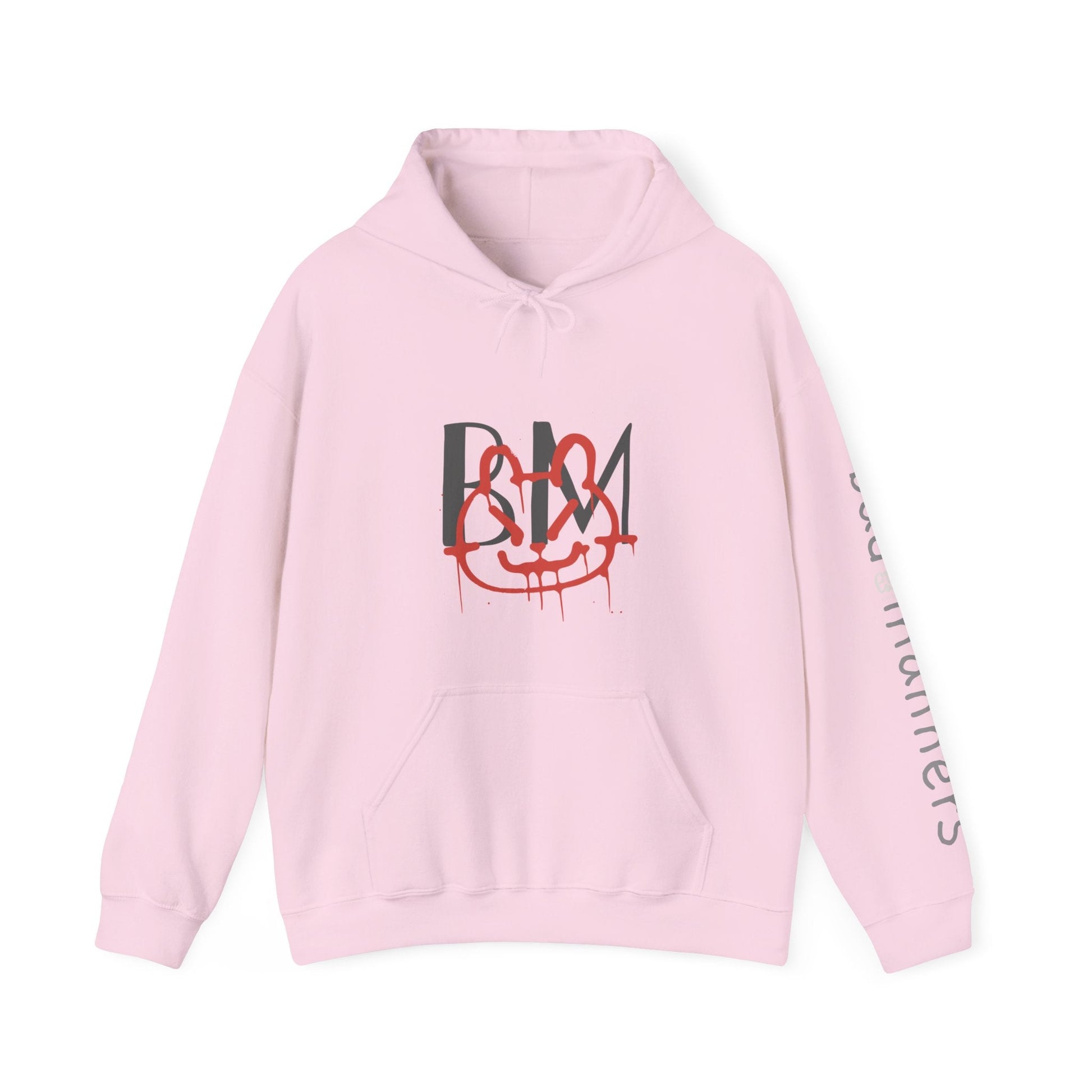 Bad Manners Unisex Heavy Blend™ Hooded Sweatshirt Light Pink