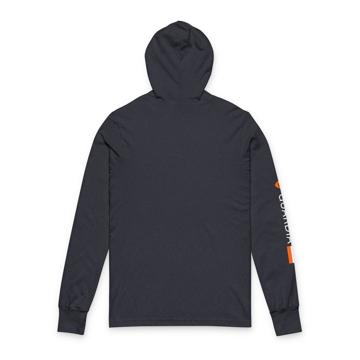 Racer Tech Hooded Long Sleeve Tee — Subtle Logo & Sleeve Stripe