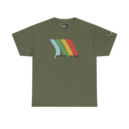 Camiseta de algodón retro Enlist Resist — Gapo Goods Classic