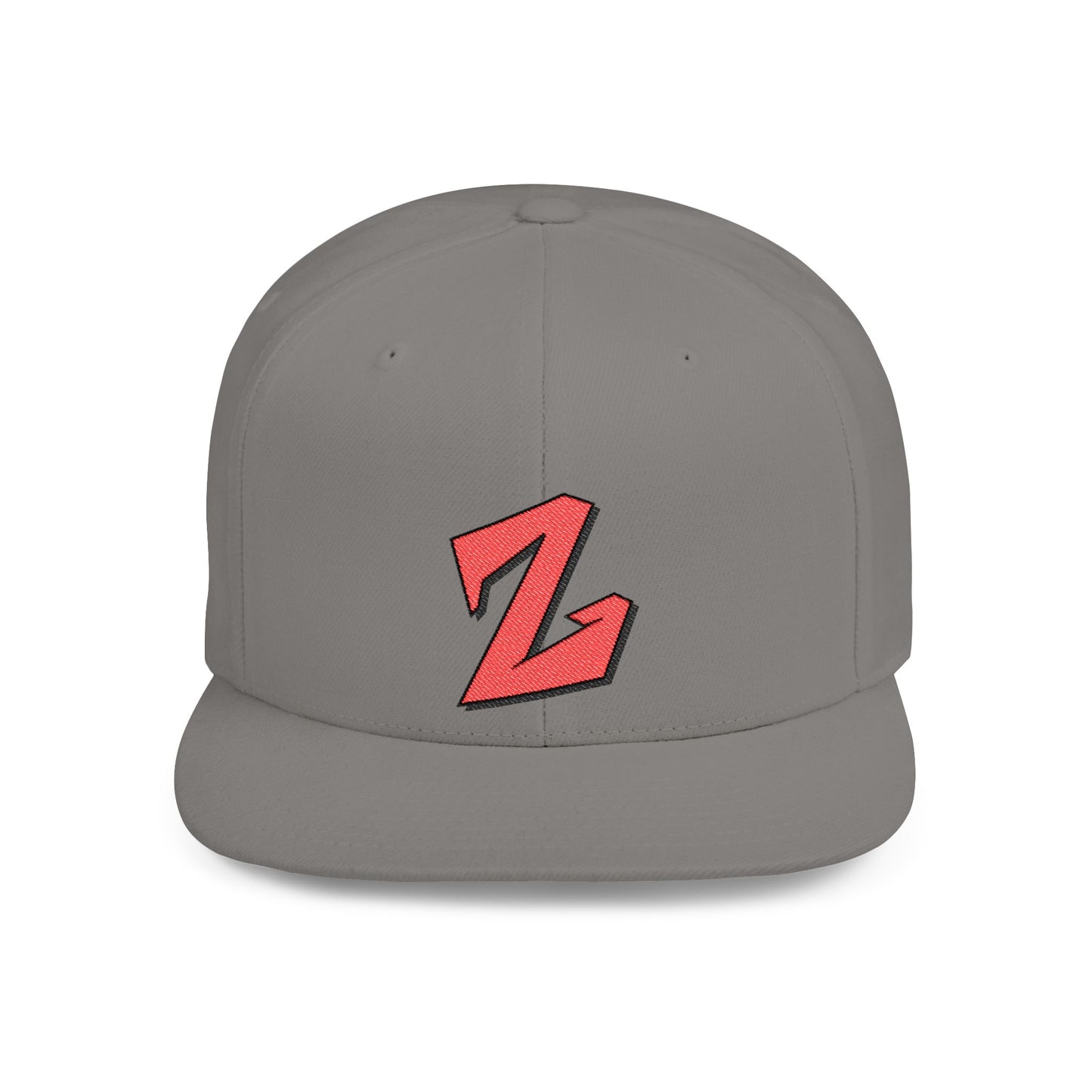 Custom Z-Embroidered Flat Bill Snapback Hat | Trendy Streetwear Accessory
