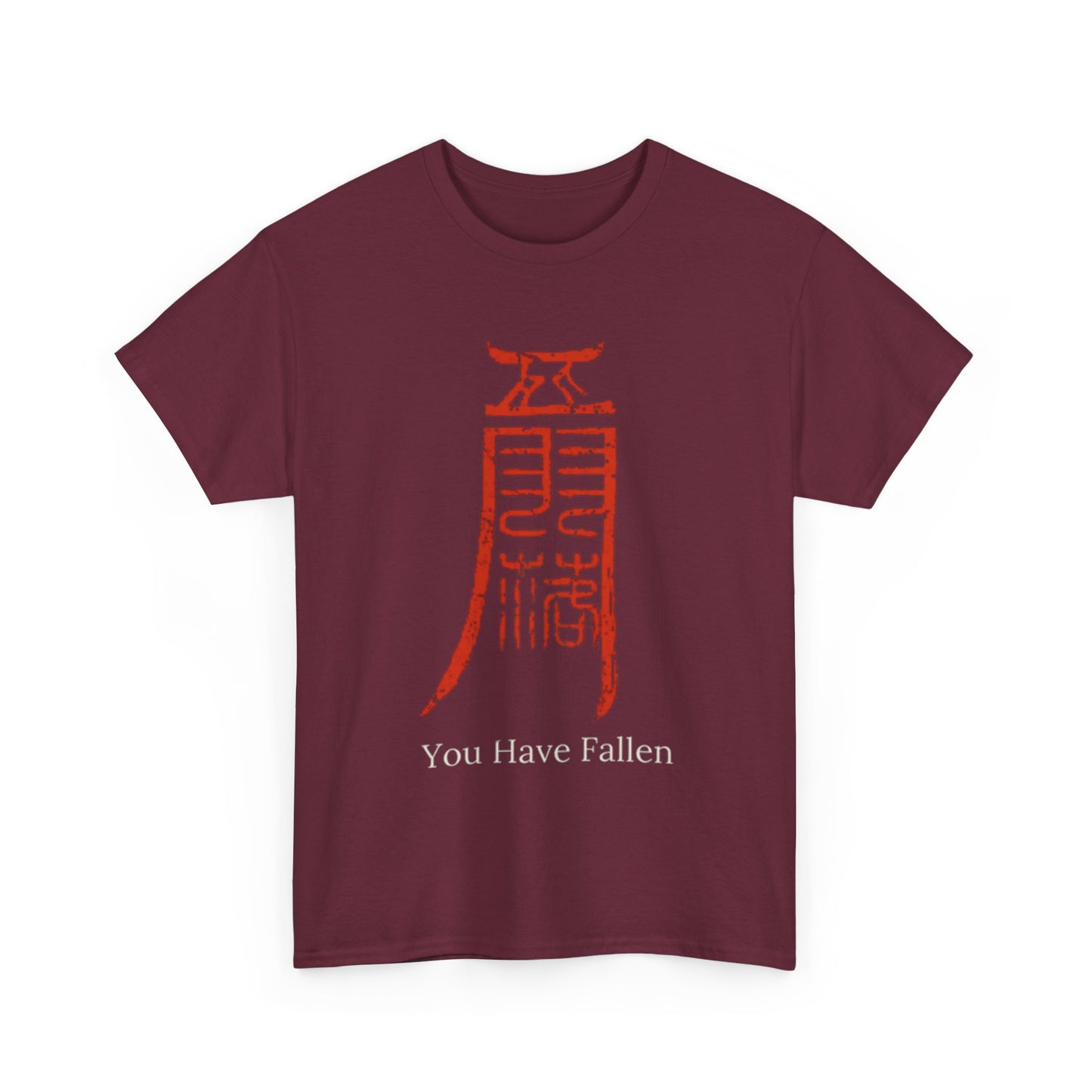 Camiseta — Diseño Gráfico 'Has Caído' Kanji Rojo (Estilo Gamer/Anime)