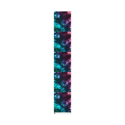 Neon Galaxy Retro Wrapping Paper Roll — Cosmic Arcade Gift Wrap