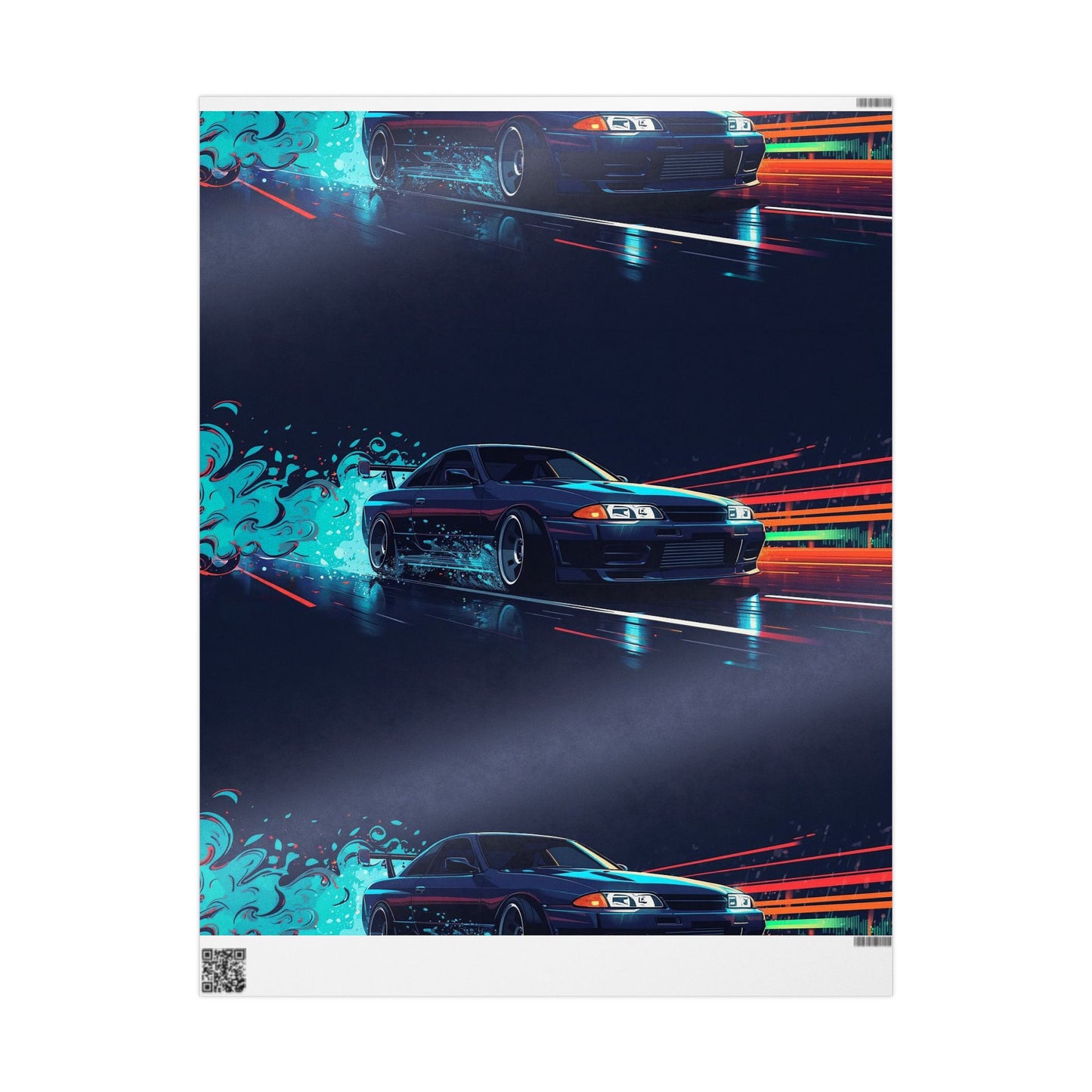 Drift Racing Gift Wrap Papers