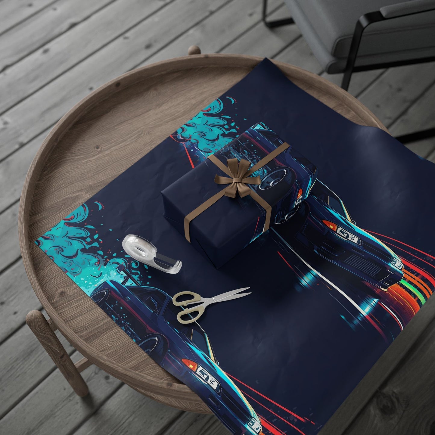 Drift Racing Gift Wrap Papers