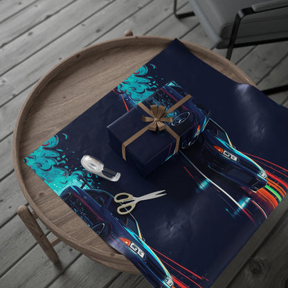 Drift Racing Gift Wrap Papers