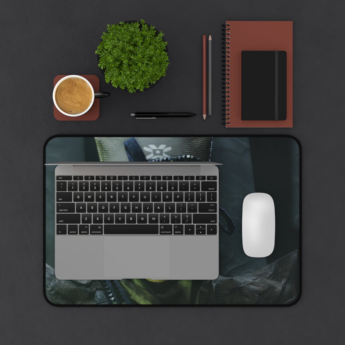 Neon Ranger Desk Mat — Night Vision Gaming Mouse Pad