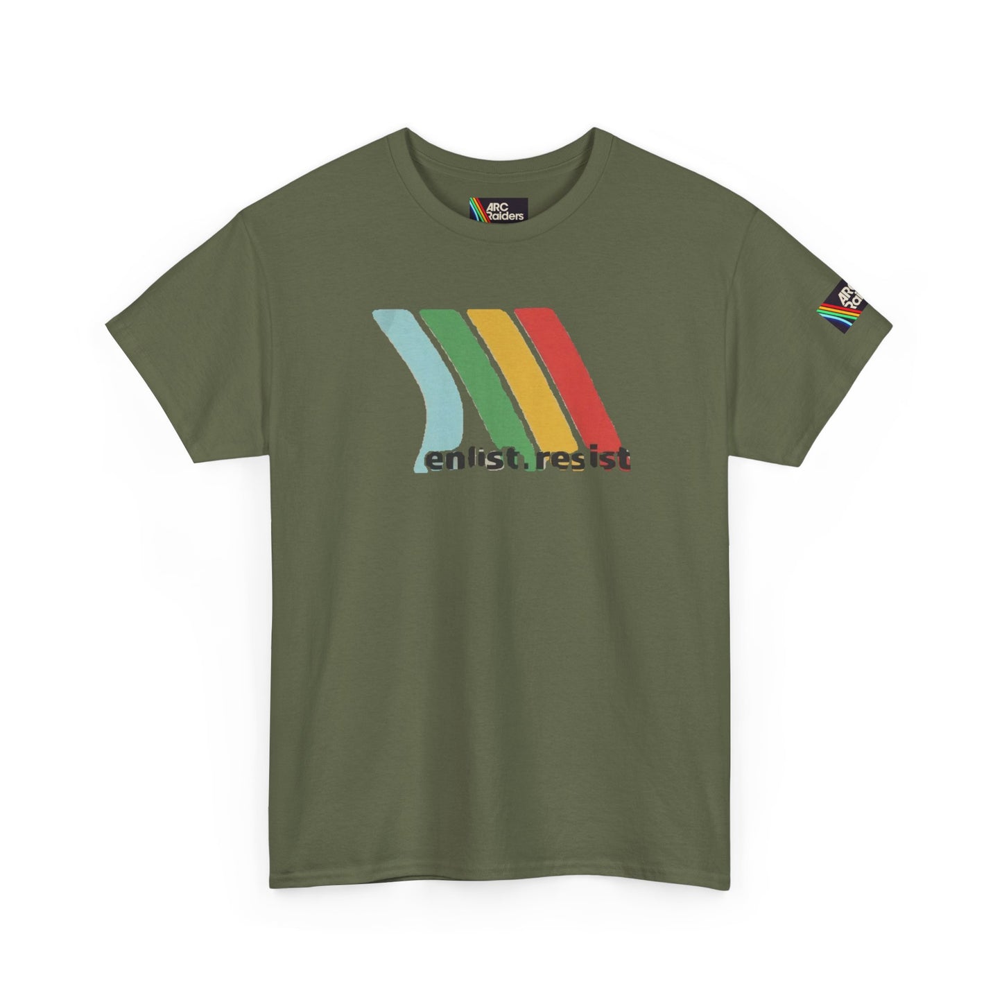 Camiseta de algodón retro Enlist Resist — Gapo Goods Classic