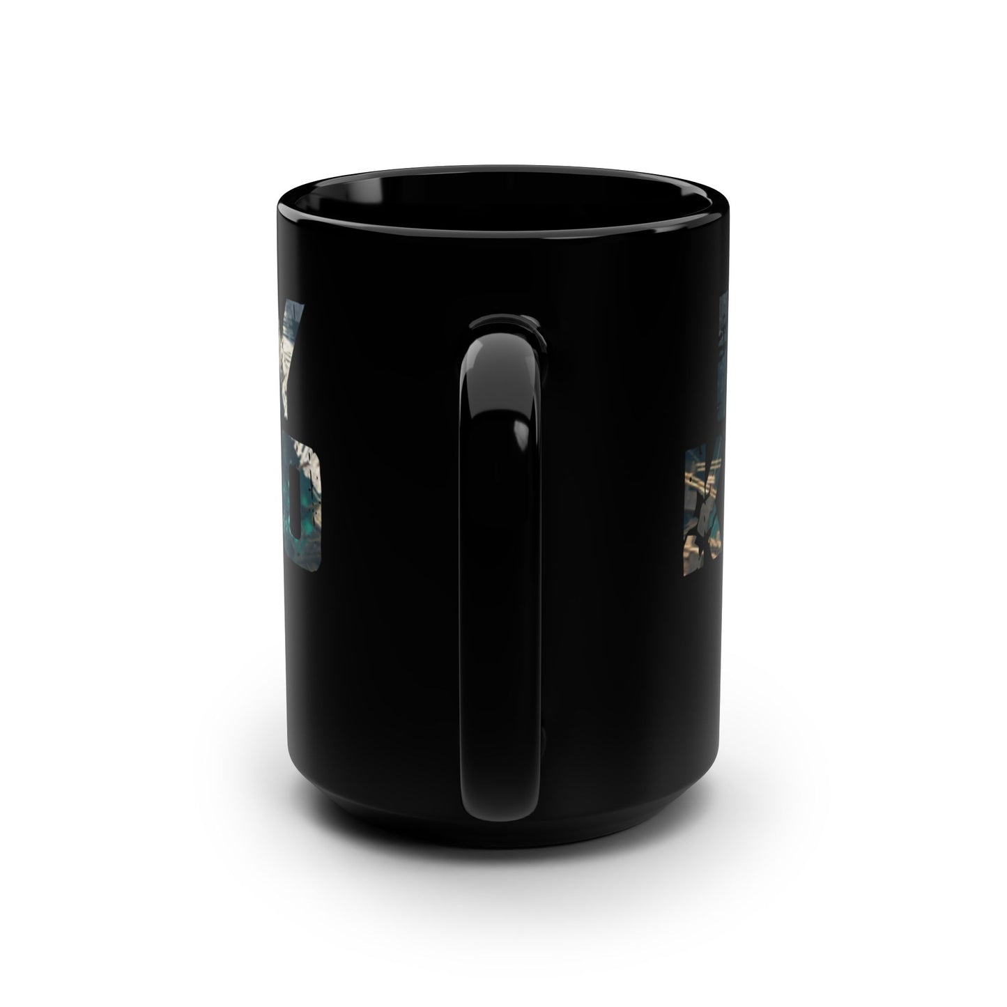 Inspirational Quote Black Flag Mug - 15oz Coffee Cup for Motivation
