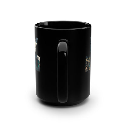 Inspirational Quote Black Flag Mug - 15oz Coffee Cup for Motivation