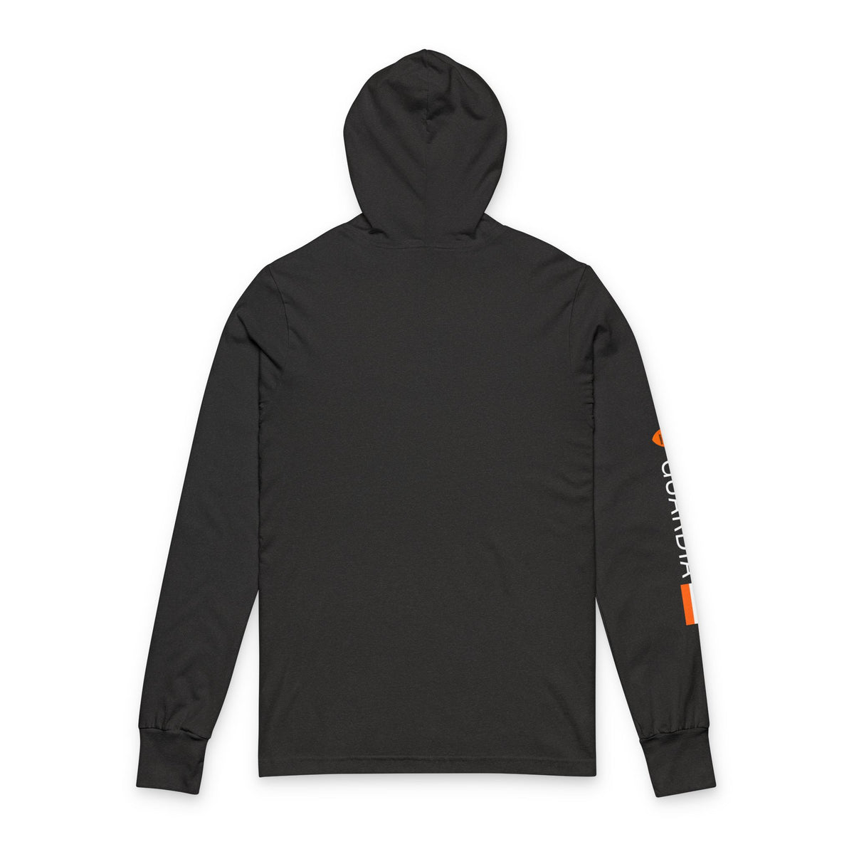 Racer Tech Hooded Long Sleeve Tee — Subtle Logo & Sleeve Stripe