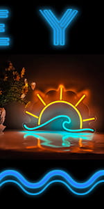 sunset neon sign