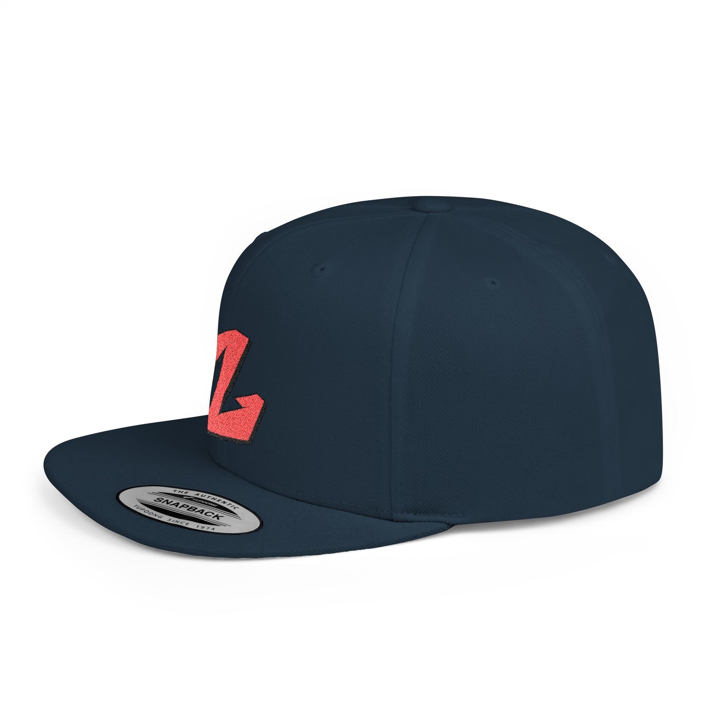 Custom Z-Embroidered Flat Bill Snapback Hat | Trendy Streetwear Accessory