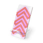 Pink Retro Chevron Gaming Phone Stand — Hands-Free Mobile Display for Desk & Bedside
