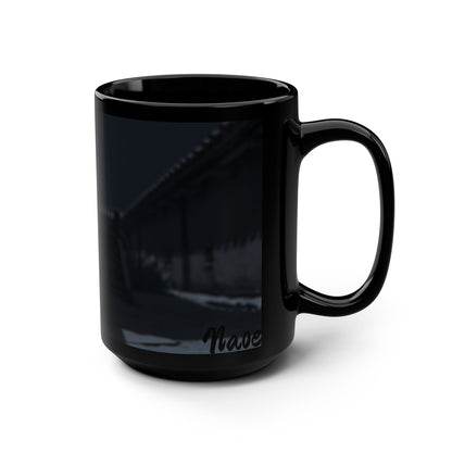 Taza Negra Naoe Shadow Assassin — Taza de Café de Arte Oscuro Ninja de 15 oz