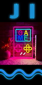 Game neon sign