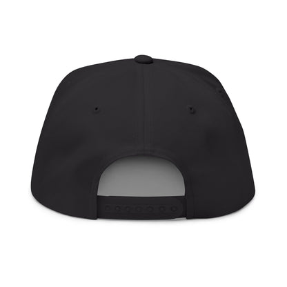 Level Up Snapback Hat — EBO Embroidered Flat Bill Cap
