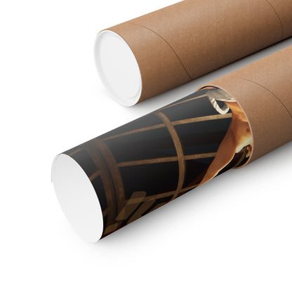 Taka-Arashi Sumo Wrestler Poster — Matte Horizontal Japanese Sumo Arena Print