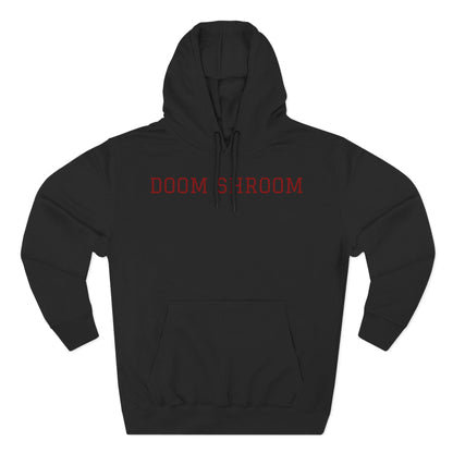 Doom Shroom Fleece Hoodie | Cozy Graphic Sweatshirt for Gamers, Unique Gift for Birthdays, Halloween, and Casual Wear Black Hoodie