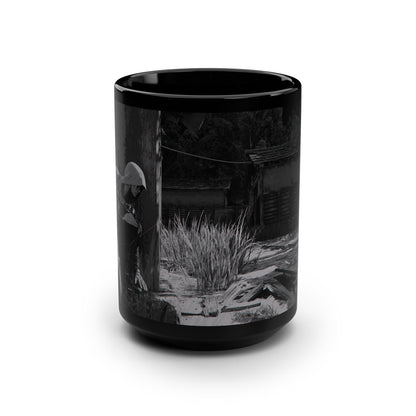 Assassin-Inspired Naoe Black Mug — 15oz