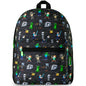 Minecraft Backpack for Boys Kids Teens Adjustable Straps Front Pocket Daypack Backpacks for Sports Gym School Gamer Gifts (Black)