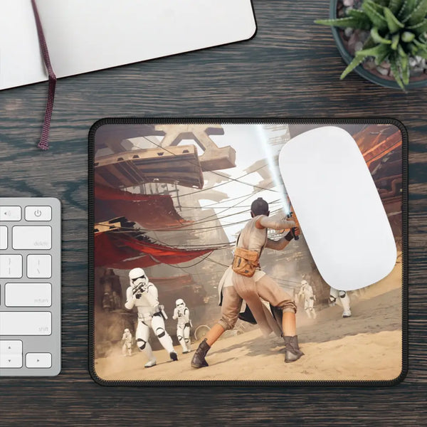 Star Wars Battlefront Rey & Stormtroopers Gaming Mouse Pad