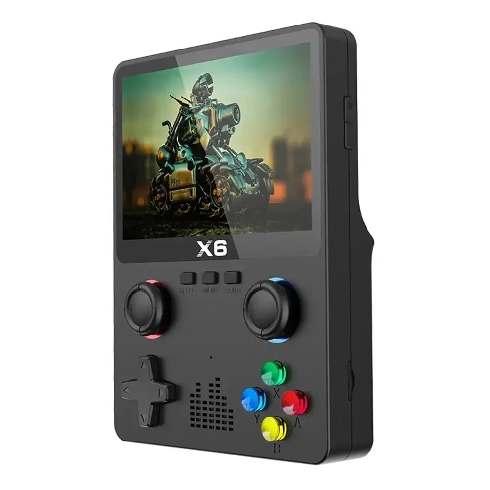 2023 New X6 3.5Inch IPS Screen Handheld Game Player Dual Joystick 11 Simulators GBA Video Game Console for Kids Gifts - Gapo Goods - 