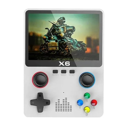 2023 New X6 3.5Inch IPS Screen Handheld Game Player Dual Joystick 11 Simulators GBA Video Game Console for Kids Gifts - Gapo Goods - 