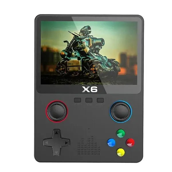 2023 New X6 3.5Inch IPS Screen Handheld Game Player Dual Joystick 11 Simulators GBA Video Game Console for Kids Gifts - Gapo Goods - 