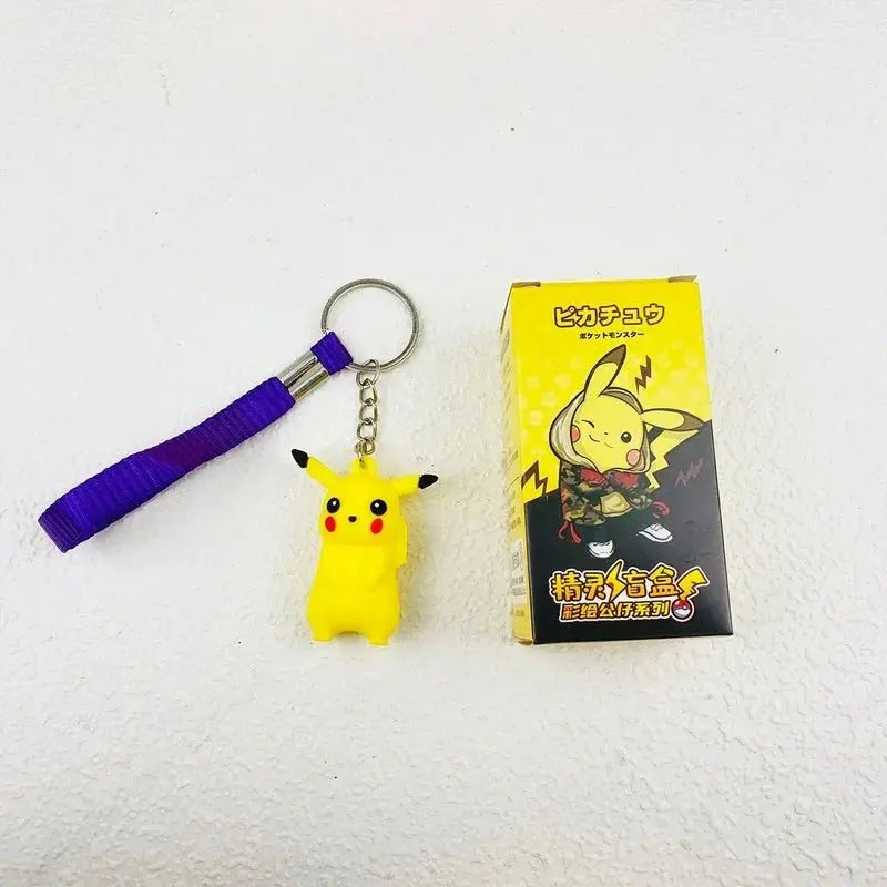 24 Pcs Set Pokemon Random Box Action Figure Cute Different Styles Pikachu Doll Keychain Anime Cartoon Ornaments Model Gifts - Gapo Goods - 