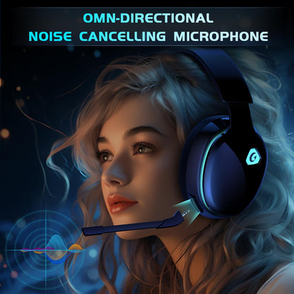 2.4GHz Wireless Gaming Headset for PC, PS4, PS5, Mac, Nintendo Switch, Bluetooth 5.2 Gaming Headphones with Noise Canceling Microphone, Stereo Sound, ONLY 3.5mm Wired Mode for Xbox Series - White - Gapo Goods - Computer PC Gaming Accessories