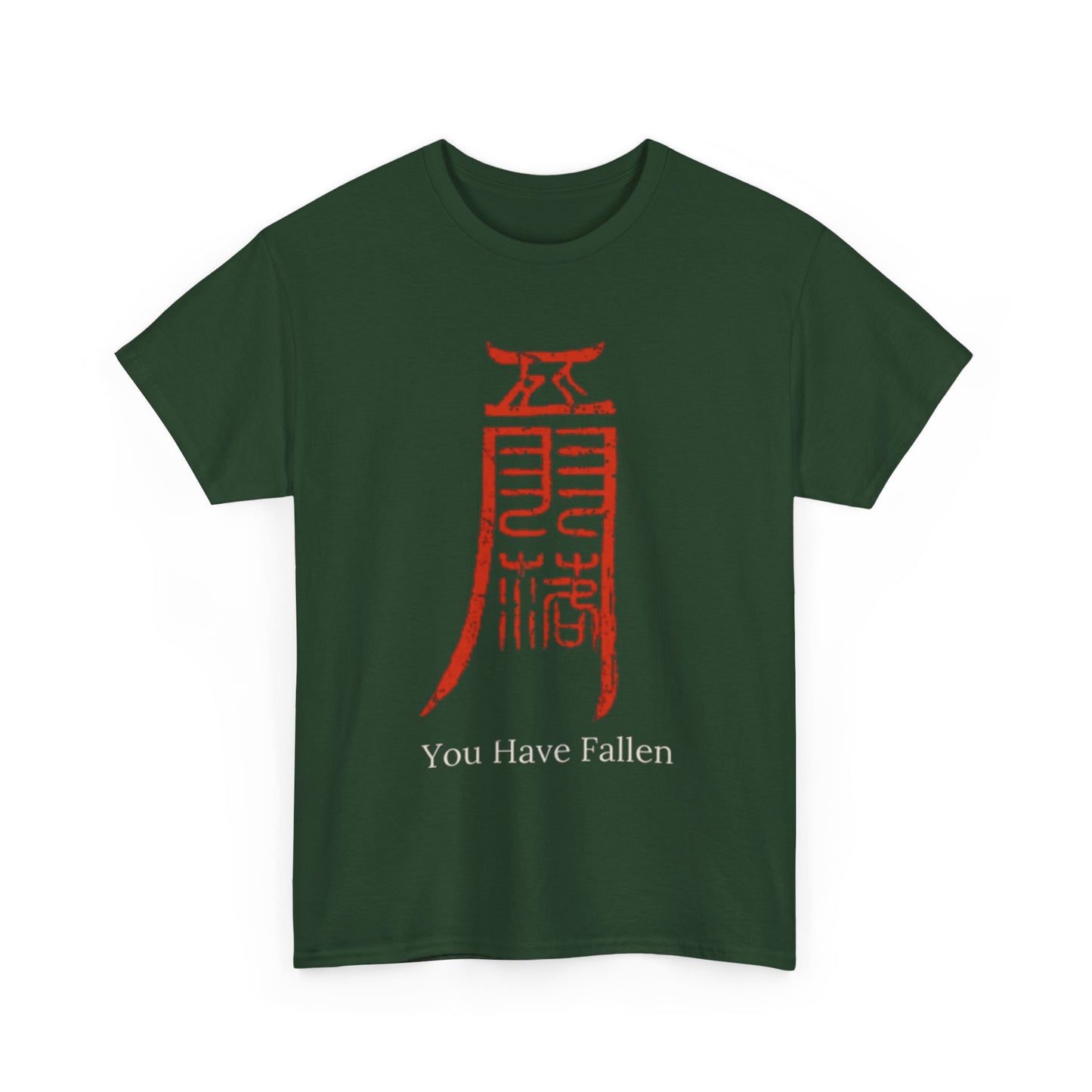 Camiseta — Diseño Gráfico 'Has Caído' Kanji Rojo (Estilo Gamer/Anime)
