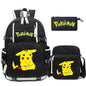 3 - Piece Set Anime Pokémon Pikachu Uzumaki Backpack - Gapo Goods - 