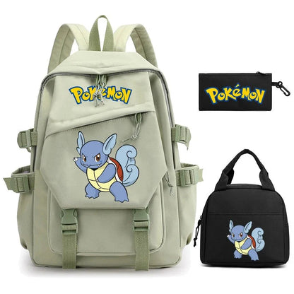 3 - Piece Set: Pokemon Backpack School Bookbags - Gapo Goods - 