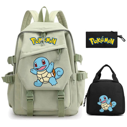 3 - Piece Set: Pokemon Backpack School Bookbags - Gapo Goods - 