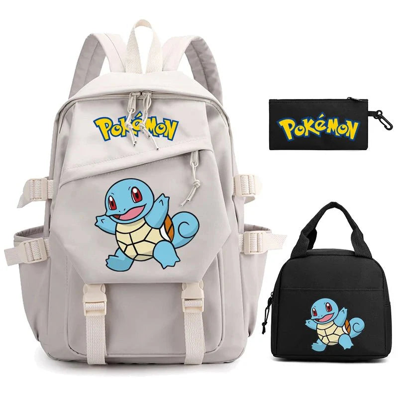 3 - Piece Set: Pokemon Backpack School Bookbags - Gapo Goods - 