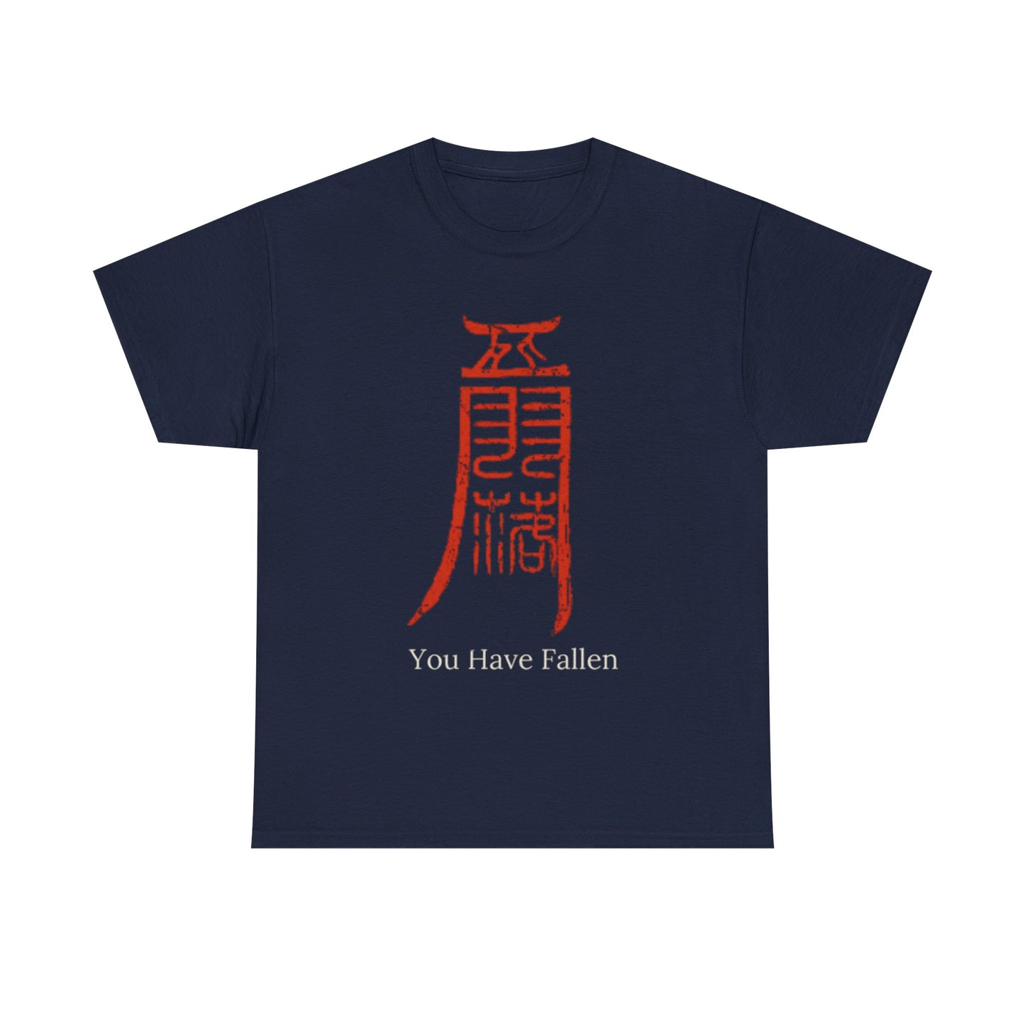 Camiseta — Diseño Gráfico 'Has Caído' Kanji Rojo (Estilo Gamer/Anime)
