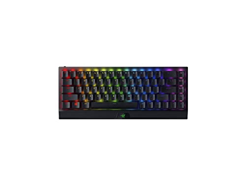 Razer BlackWidow V3 Mini HyperSpeed 65% Wireless Mechanical Gaming Keyboard: Yellow Mechanical Switches - Linear & Silent, 2.4 GHz, Bluetooth, Gaming Keyboards for Windows and Mac Computers (Renewed)
