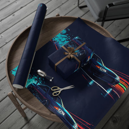 Drift Racing Gift Wrap Papers
