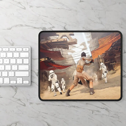 Star Wars Battlefront Rey & Stormtroopers Gaming Mouse Pad - Rectangle / 9’’ × 7’’ - Home Decor