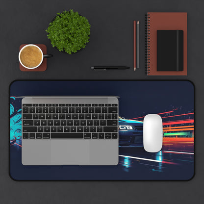 Racing Night Desk Mat — Retro Sports Car Gamer Mouse Pad