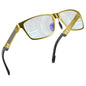 ANYLUV Blue Light Blocking Glasses Men Computer Gaming Glasses Lightweight Al-Mg Metal Anti Eyestrain UV400 Clear Lens Eye Protection 