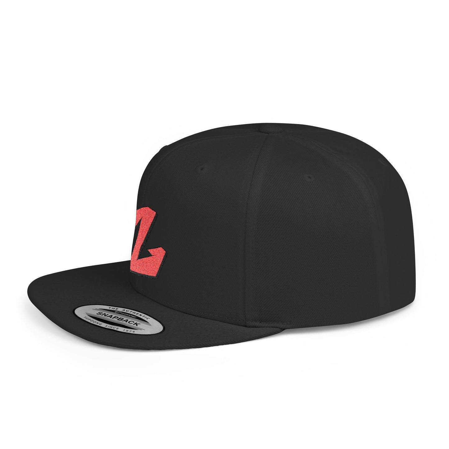 Custom Z-Embroidered Flat Bill Snapback Hat | Trendy Streetwear Accessory