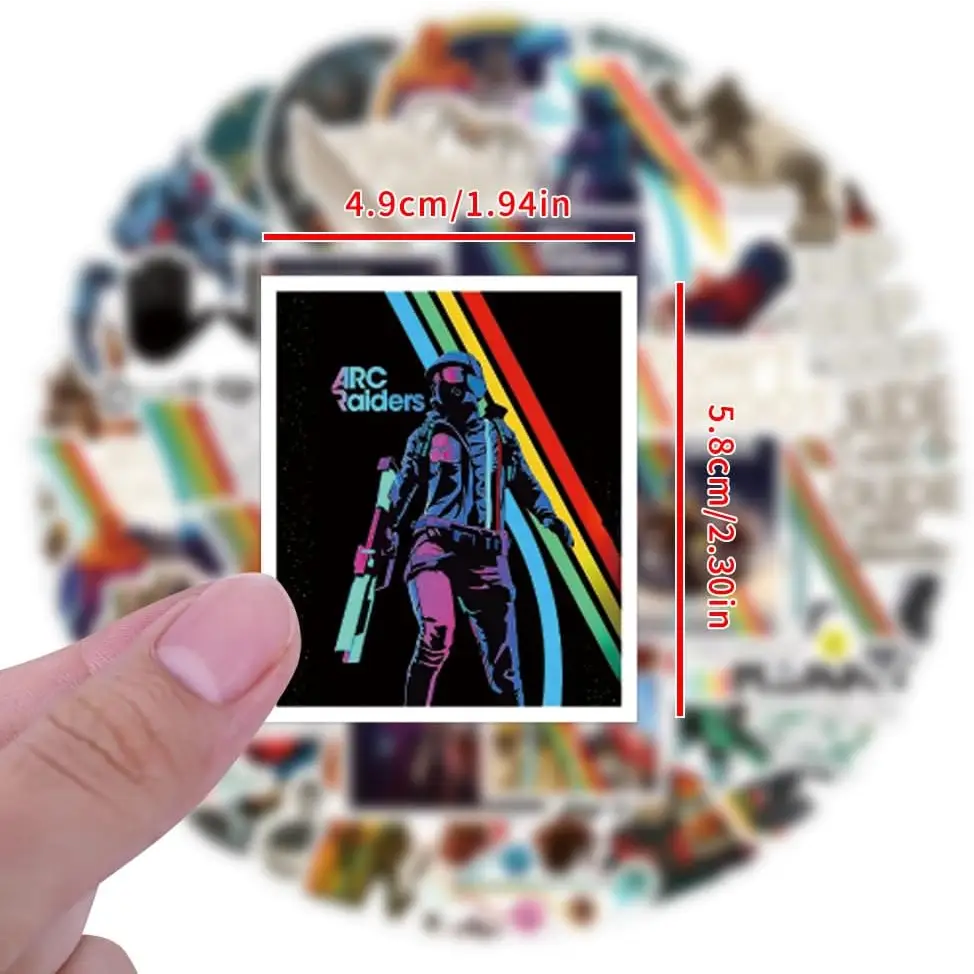 56PCS Arc Raiders Don't Shoot I Need Apricots for My Chicken Stickers Waterproof Vinyl for Water Bottle Bumper Car Laptop