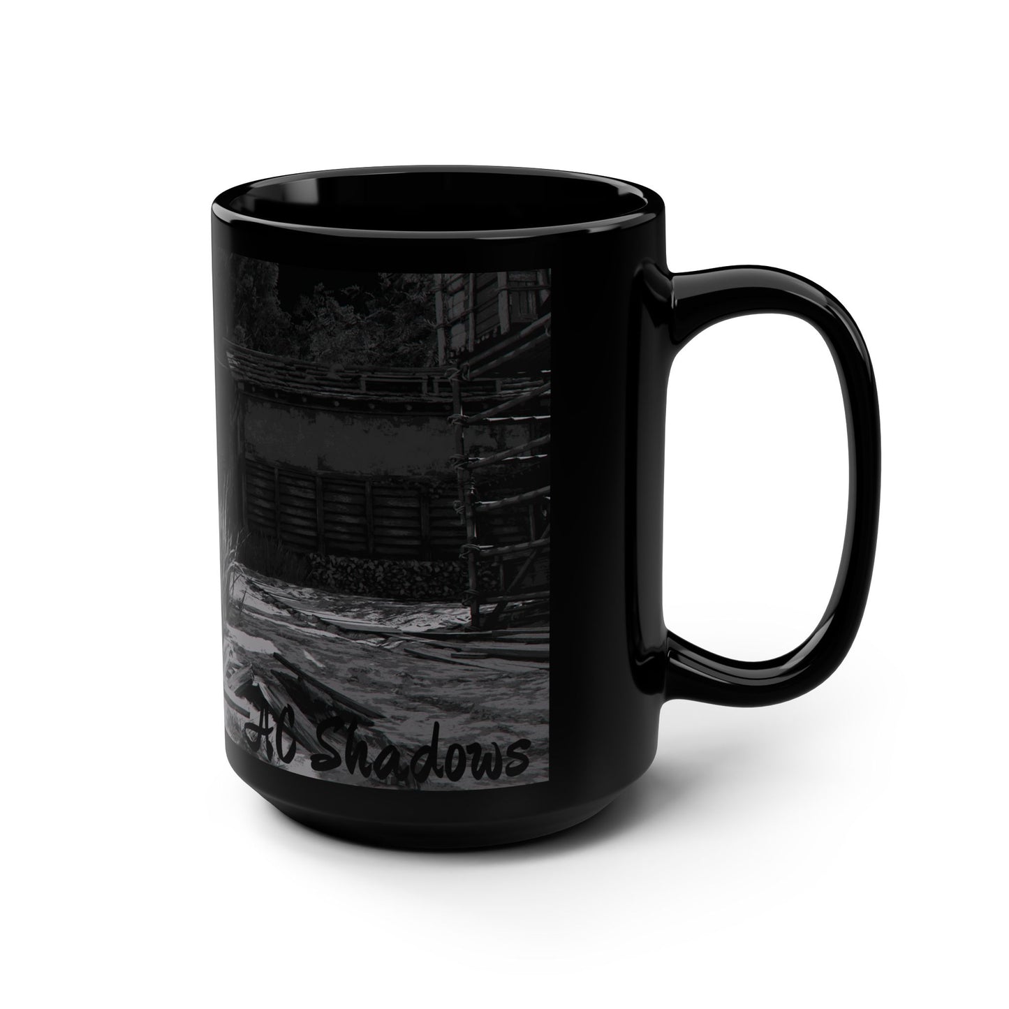 Assassin-Inspired Naoe Black Mug — 15oz